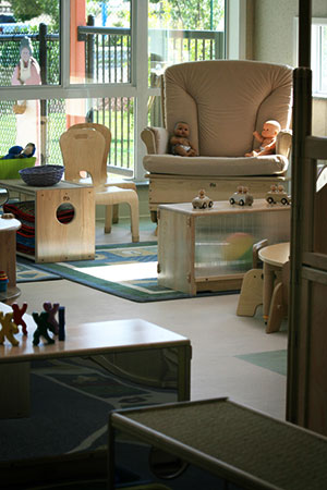 child play area with couches