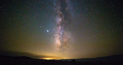 The Milky Way over California